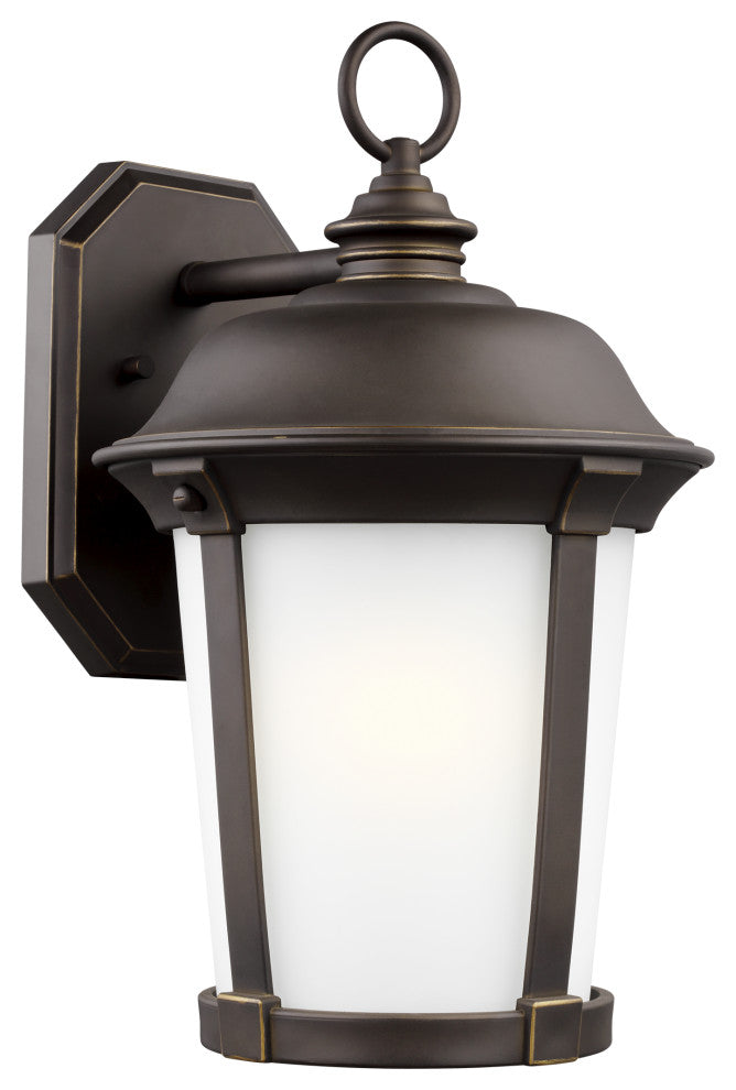 Calder Large 1-Light Outdoor Wall Lantern, Antique Bronze