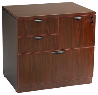 Boss Combo Lateral File, Mahogany 31"X22"