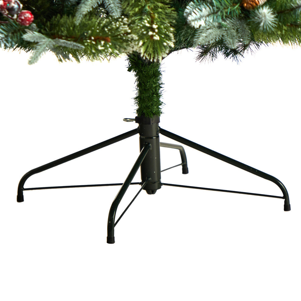 T3032 7.5' Snow Tipped Aspen Spruce Pre-Lit Artificial Christmas Tree