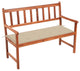 Vidaxl Garden Bench With Cushion 47.2" Solid Acacia Wood
