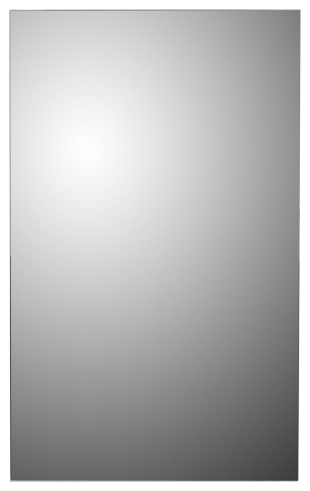 Euroline Medicine Cabinet, 16"x26", Polished Edge, Surface Mounted