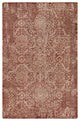 Surya Hoboken HOO-1011 6'x9' Rug, Dark Red/Ivory