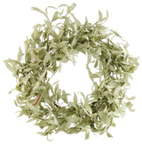 Flocked Leaves Wreath, 24"