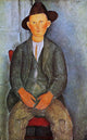 Amedeo Modigliani The Little Peasant - 18" x 27" Premium Canvas Print
