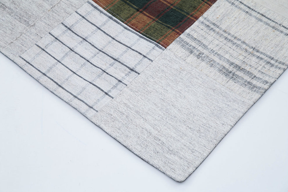 Rug N Carpet - Handmade Turkish 6' 8'' x 9' 10'' Vintage Patchwork Kilim Rug