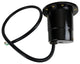 12V Composite Ground Well Light With "Eyebrow" Cover, Satin Nickel