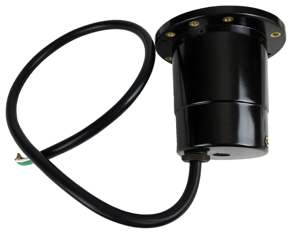 12V Composite Ground Well Light With "Eyebrow" Cover, Satin Nickel