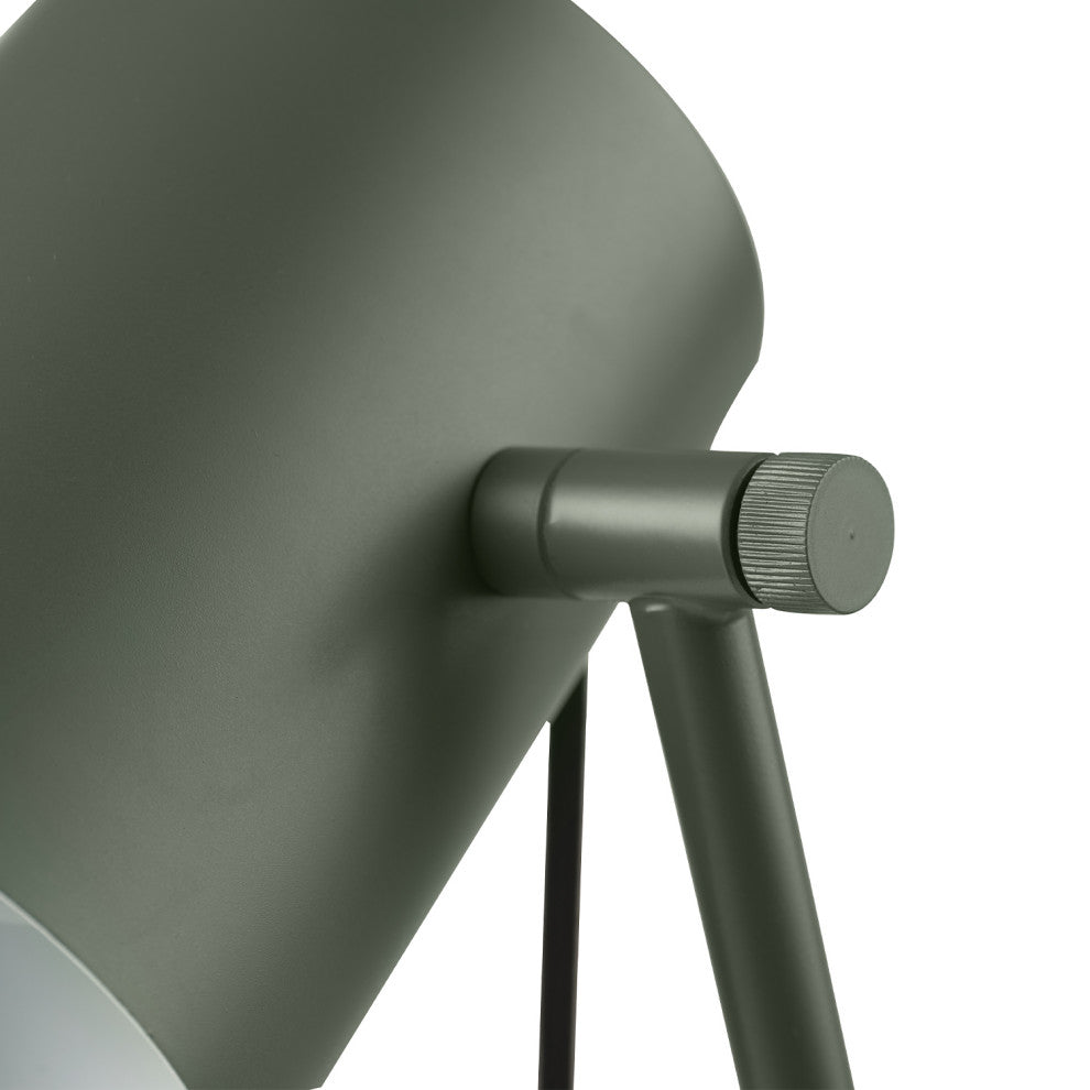 Sahara 14" Matte Green Swing Shade Desk Lamp