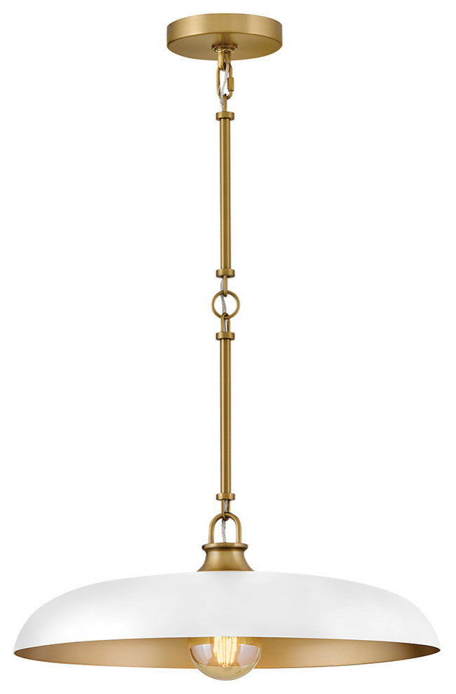 Hinkley Sadie Large Dome Pendant, Lacquered Brass