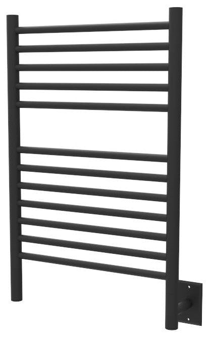 Amba Jeeves E Straight Wall Mounted Towel Warmer, Matte Black