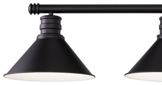 Akron 35.75" 3 Light Linear Chandelier Oil Rubbed Bronze and Matte White