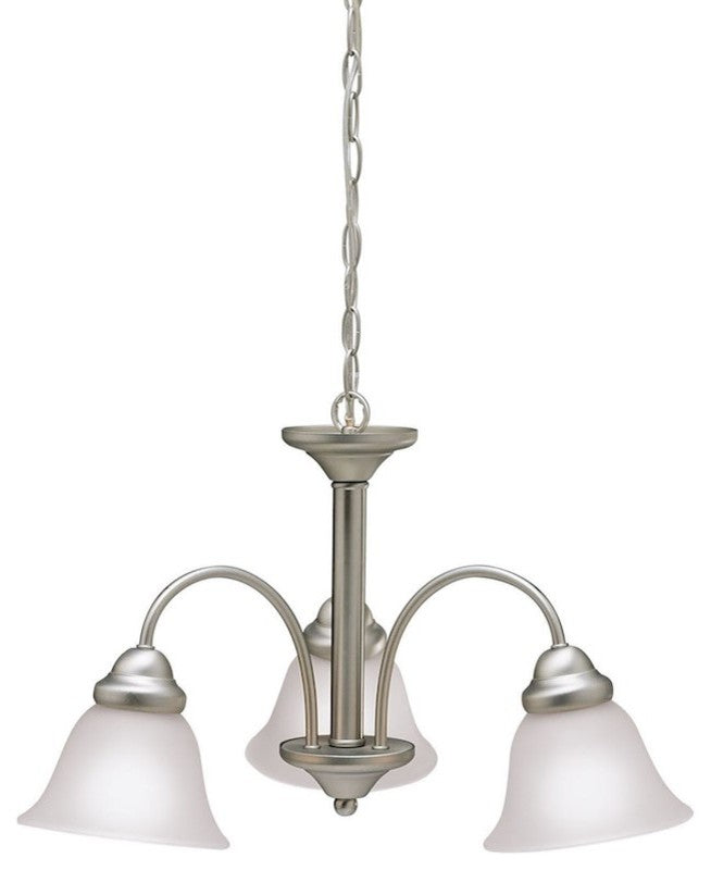 Chandelier 3-Light, Brushed Nickel