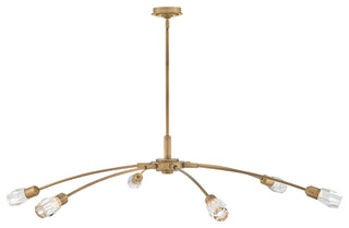Fredrick Ramond Atera Extra Large Single Tier Chandelier, Heritage Brass