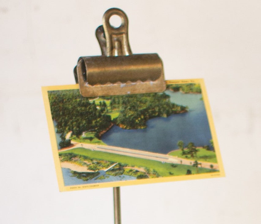 Metallic Note Stand Metal Standing Note Clip 3-Piece Set Photo Memo Holder Tabletop Place