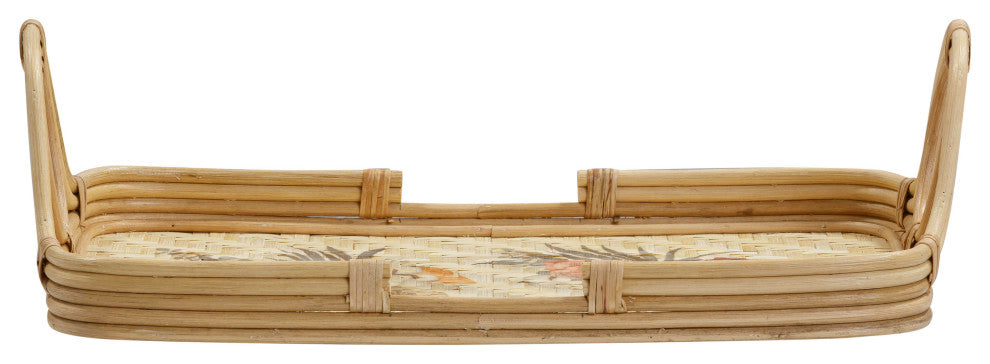 Corey Floral Bamboo Tray