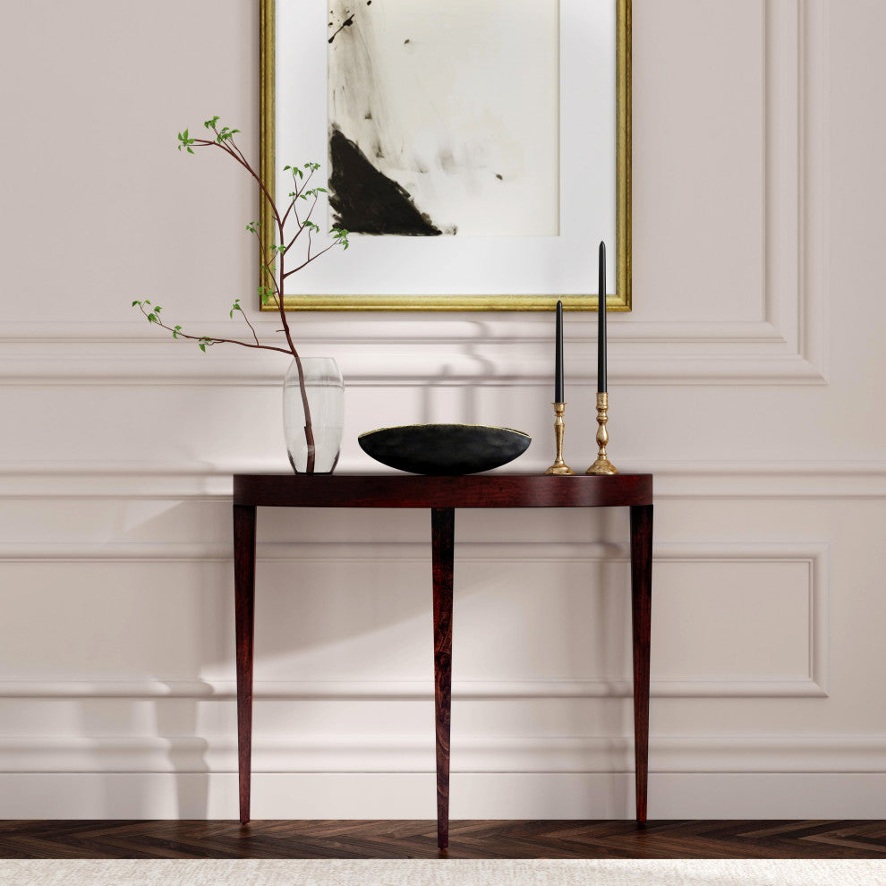 Ingrid Console Table, Dark Brown