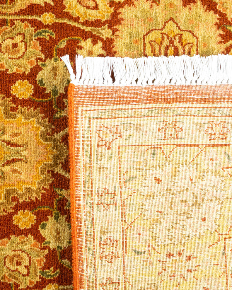 Mogul, One-of-a-Kind Hand-Knotted Area Rug Orange, 4' 8 x 7' 5
