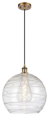 Innovations 516-1P-BB-G1213-14-LED 1-Light Pendant, Brushed Brass