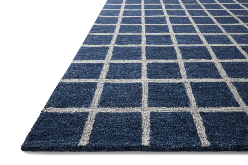 Chris Loves Julia x Loloi Polly Navy / Silver 8''-6" x 11''-6" Area Rug