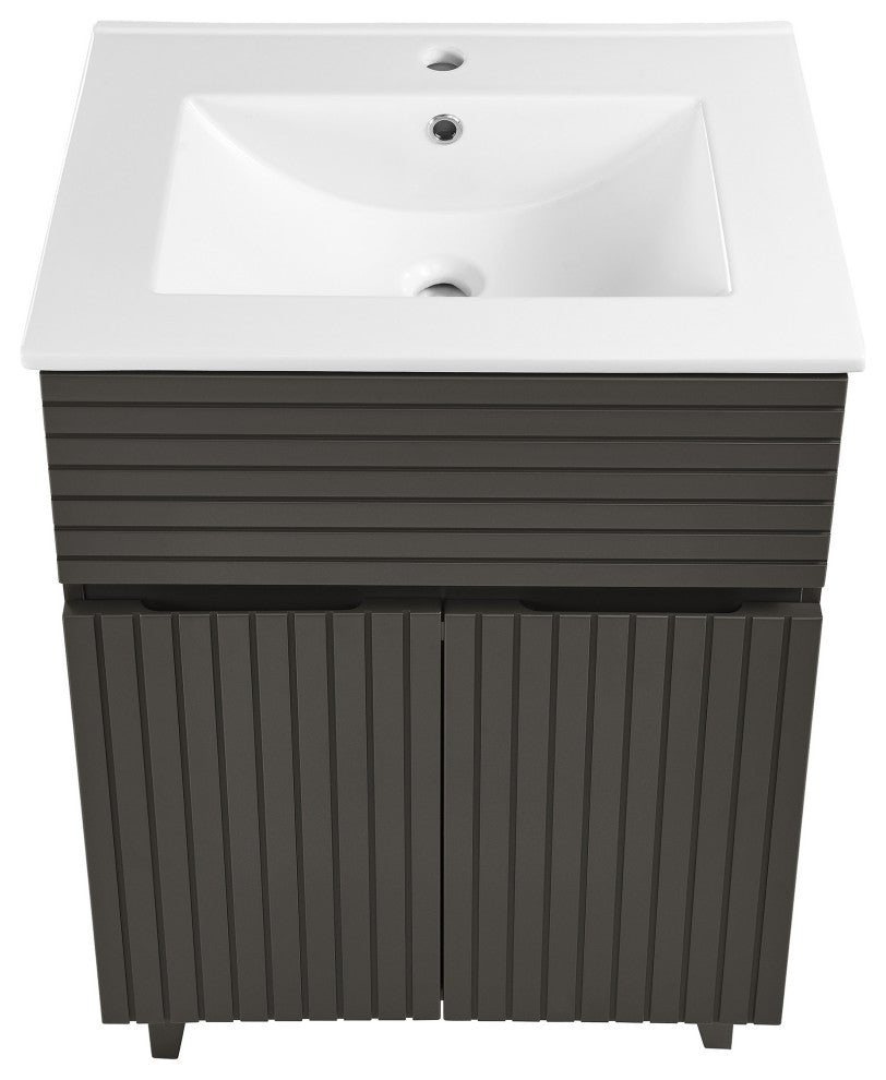 Bernay 24" Bathroom Vanity, Cedar Gray