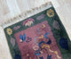 Handmade antique Art Deco Chinese rug 2.1' x 4.2' (64cm x 128cm) 1920s