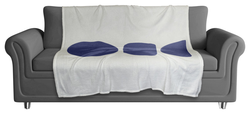 Horizontal Shapes Organic 3 50x60 Coral Fleece Blanket