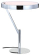 Owen 18" Integrated Led Metal Table Lamp, Chrome