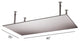 Fontana 20x40" Ceiling Mount Rain Shower Head, Brushed Nickel