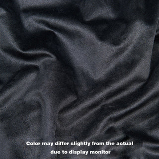 Open-Back Velvet Home Office Chair, Black