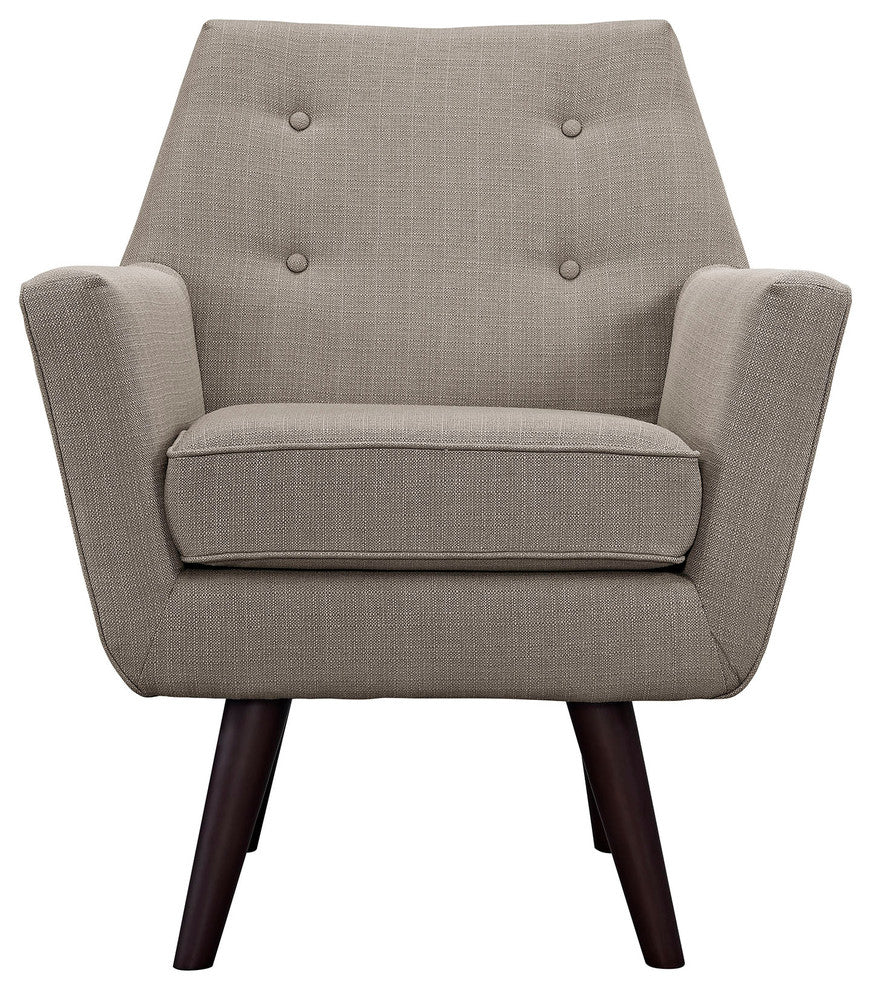 Modern Granite Posit Upholstered Armchair