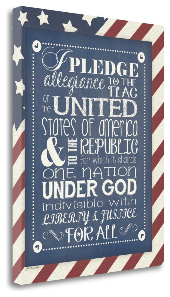 "Pledge Of Allegiance" By Jo Moulton, Giclee Print on Gallery Wrap Canvas