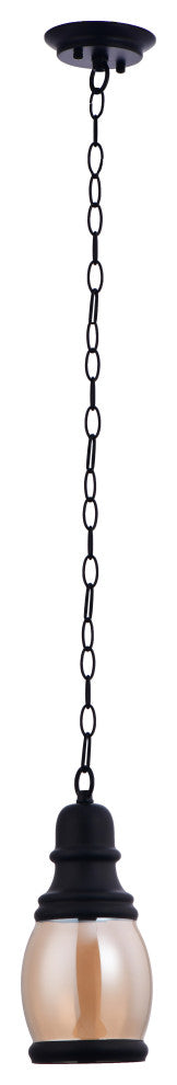 Lazzur Alagnon 1 Light 5" Matte Black Pendant