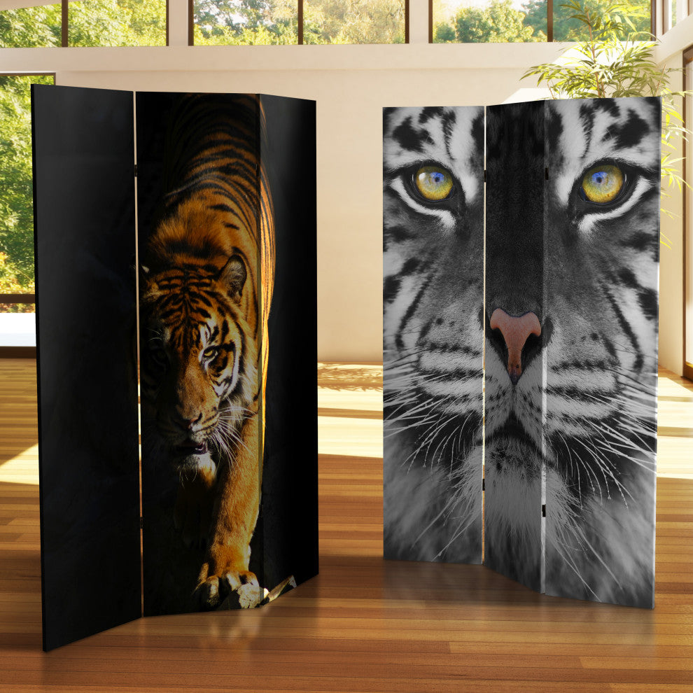 6' Tall Double Sided Tiger Room Divider