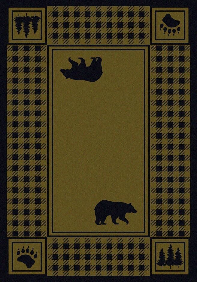 Bear Refuge Rug, 3'10"x5'4"