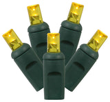 Vickerman X6G6507 50 Yellow Wide Angle Led, 25' Christmas Single Light Strand