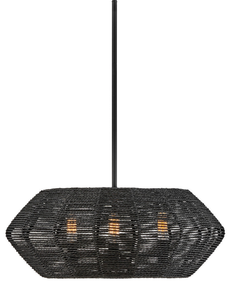 Hinkley Lighting 40383 Luca 3 Light 21"W Lisa McDennon Pendant / - Black