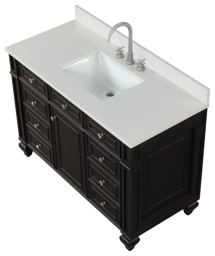 Winston 48" Single Vanity, Espresso