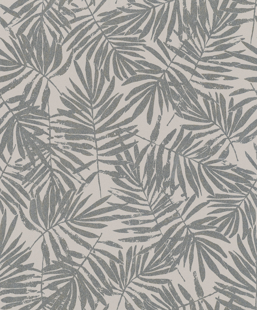Plain Textured Wallpaper, Beige Gray, One Roll