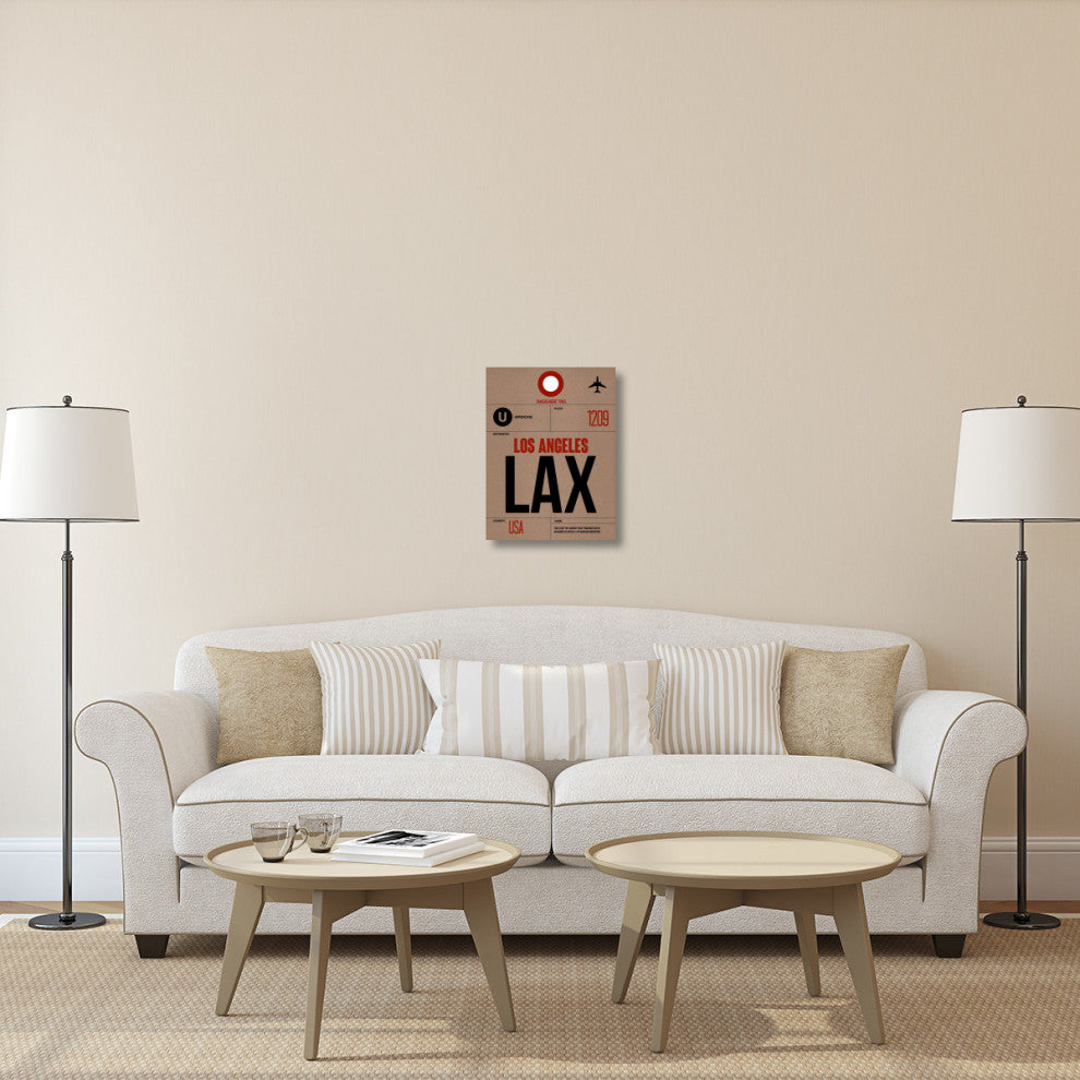 "LAX Los Angeles Luggage Tag 1" Fine Art Print
