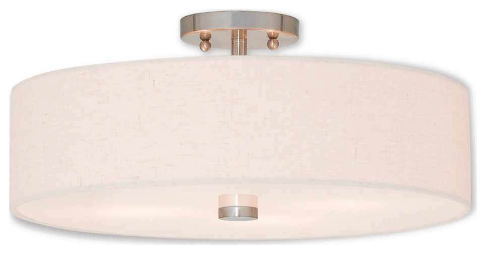 Livex Lighting 52136-91 Meridian - Four Light Semi-Flush Mount