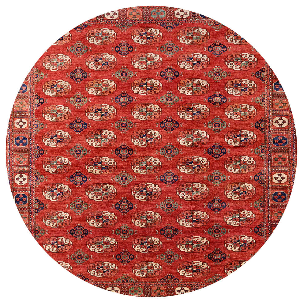 Ahgly Company Indoor Round Mid-Century Modern Area Rugs, 3' Round