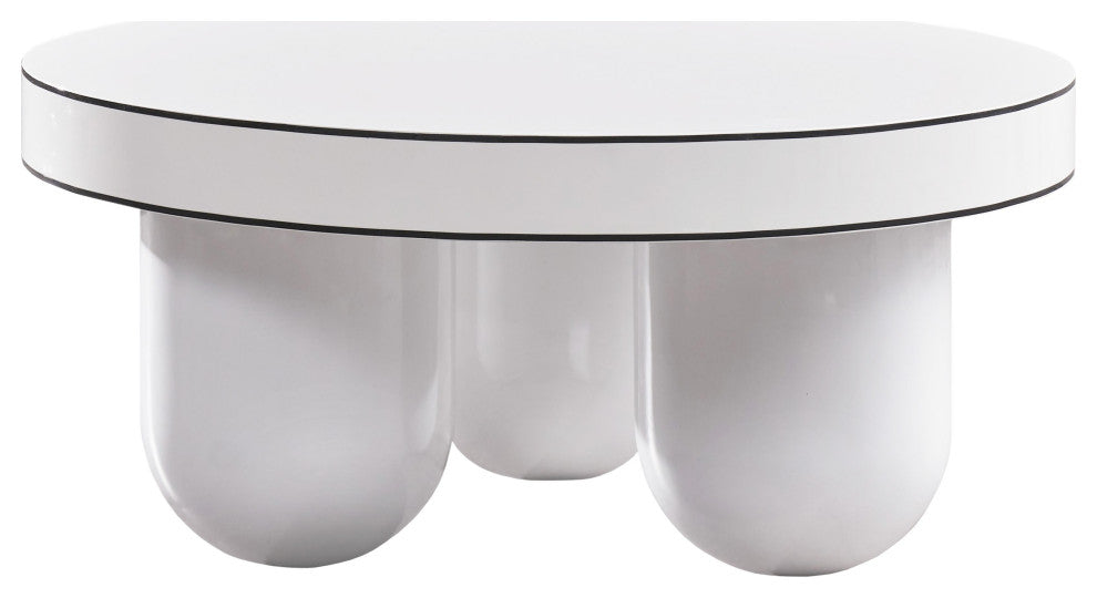 Jasper White Glossy Coffee Table