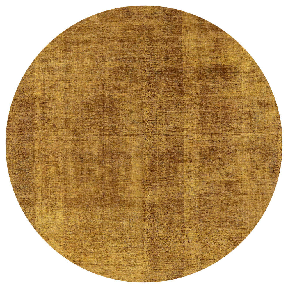 Ahgly Company Indoor Round Mid-Century Modern Area Rugs, 6' Round