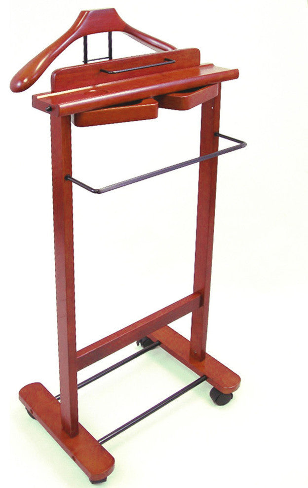 Proman Products Deluxe Valet, Dark Cherry