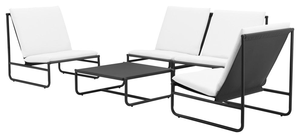 Sean 5 Piece Sofa Set, Black