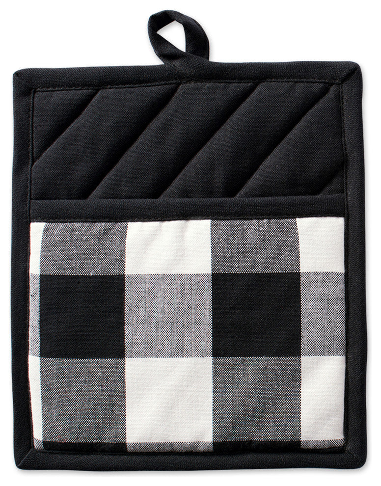 DII Black Buffalo Check Pot Holder, Set of 2