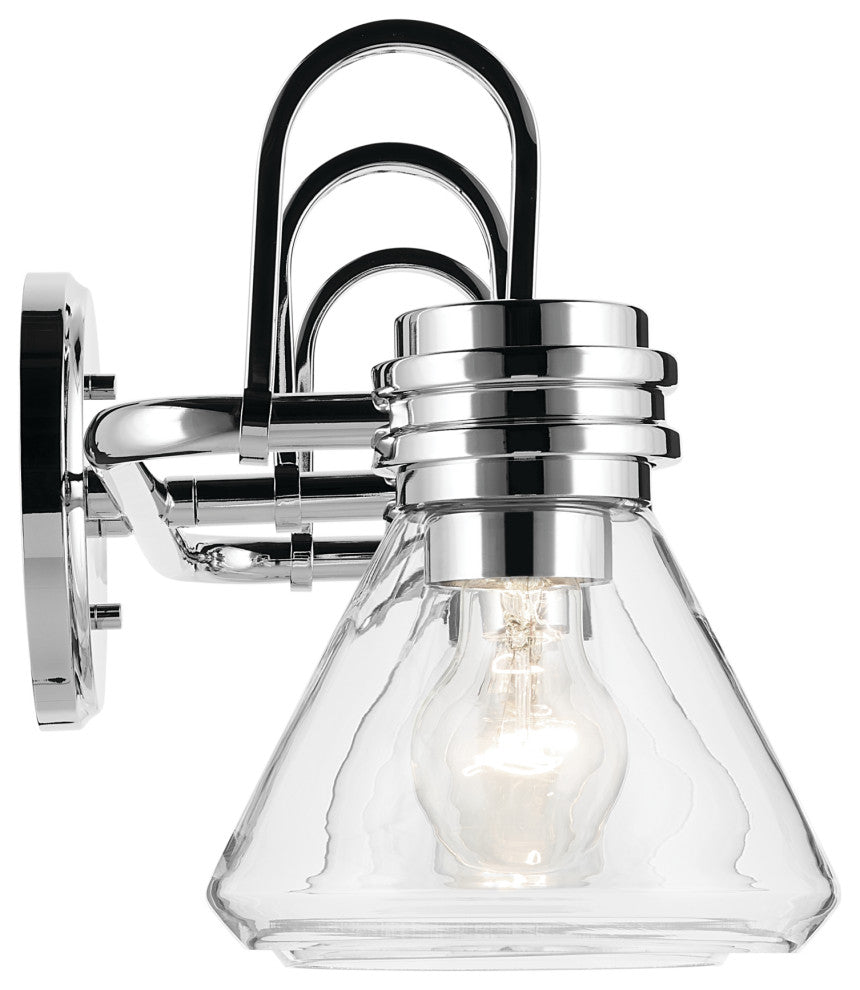 26" 3-Light Vanity Light With Clear Glass
