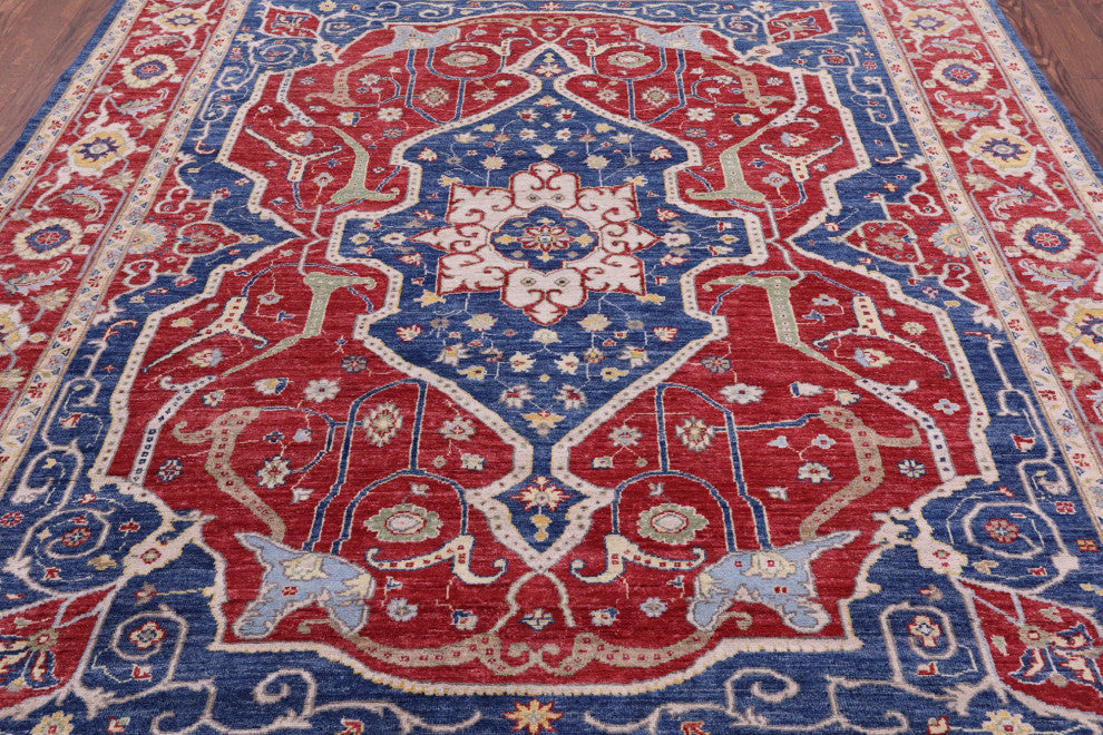 7' 11" X 9' 9" Persian Tabriz Handmade Wool Rug Q10199