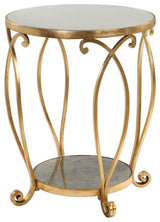 Uttermost Martella Round Gold Accent Table