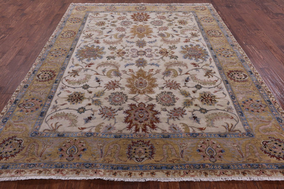 Handmade Persian Tabriz Wool Rug 7' 9" X 10' 0" Q9026